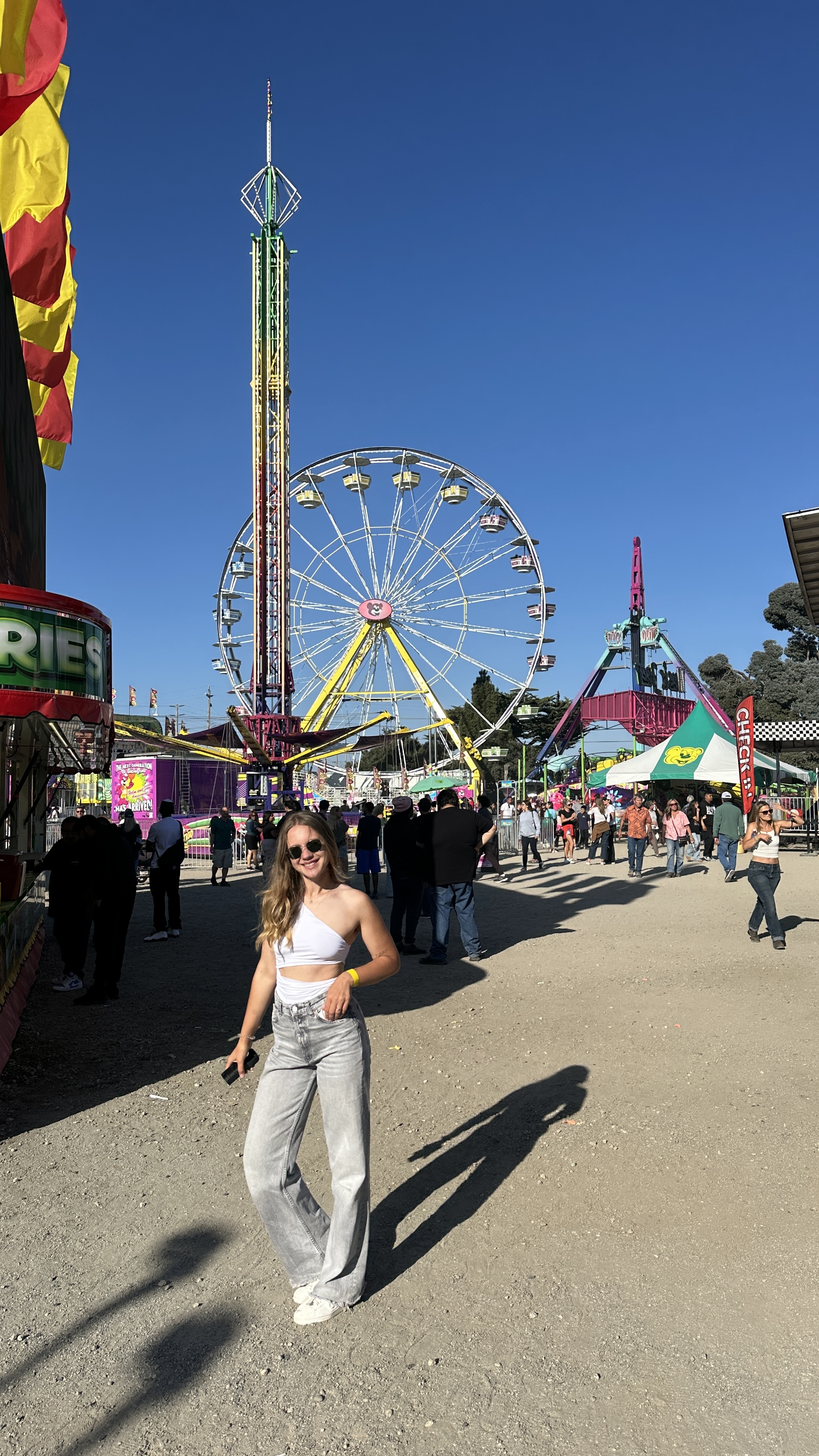 Anastasiia at a sunny California festival